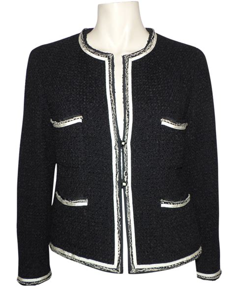 veste chanel occasion|chanel wool jacket.